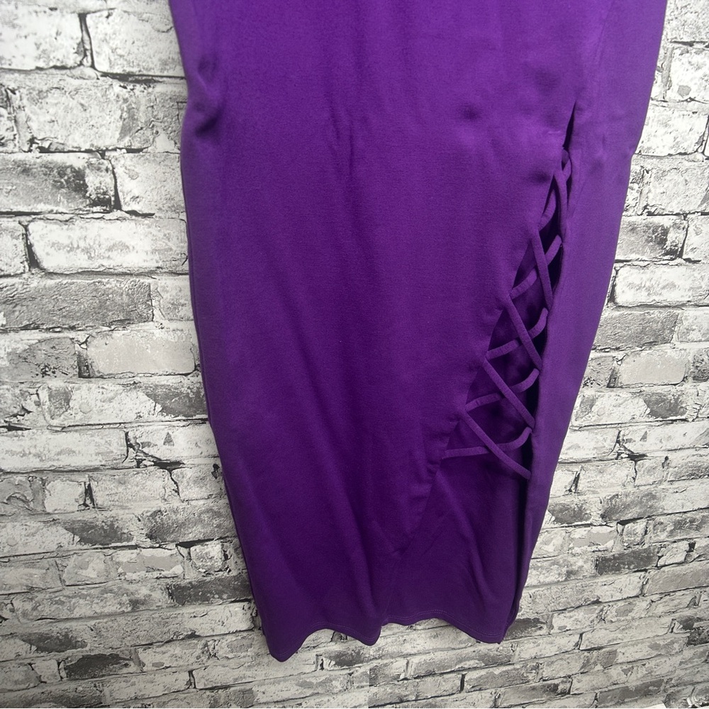 EUC Lovers + Friends AALIYAH Purple Midi Dress Size Small - Picture 4 of 12